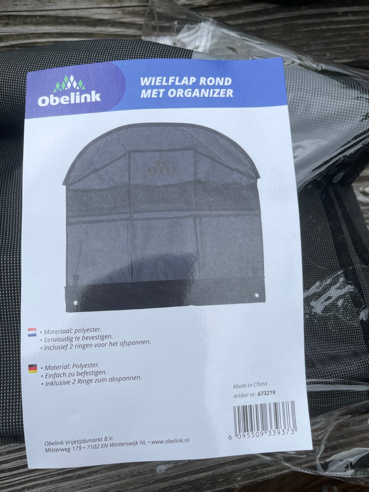 Obelink Wielflap Rond met Organizer - Nieuw, Caravans en Kamperen, Caravan accessoires, Ophalen of Verzenden, Nieuw