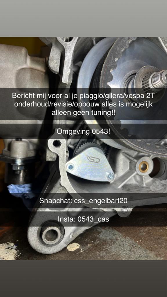 2T opbouw,revisie,onderhoud(piaggio), Fietsen en Brommers, Brommeronderdelen | Scooters, Ophalen of Verzenden, Blok, Piaggio