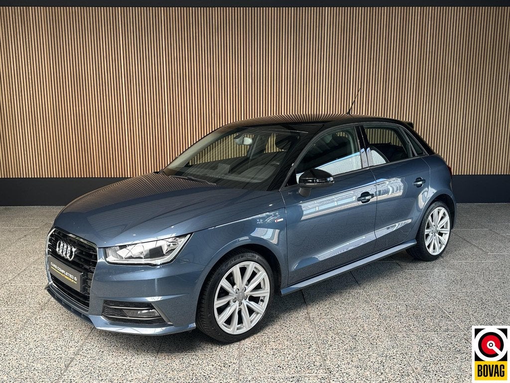 Audi A1 Sportback 1.0 TFSI S-Line S-Line |NL auto | Cruise c, Auto's, Stof, Blauw, 49 €/maand, Origineel Nederlands