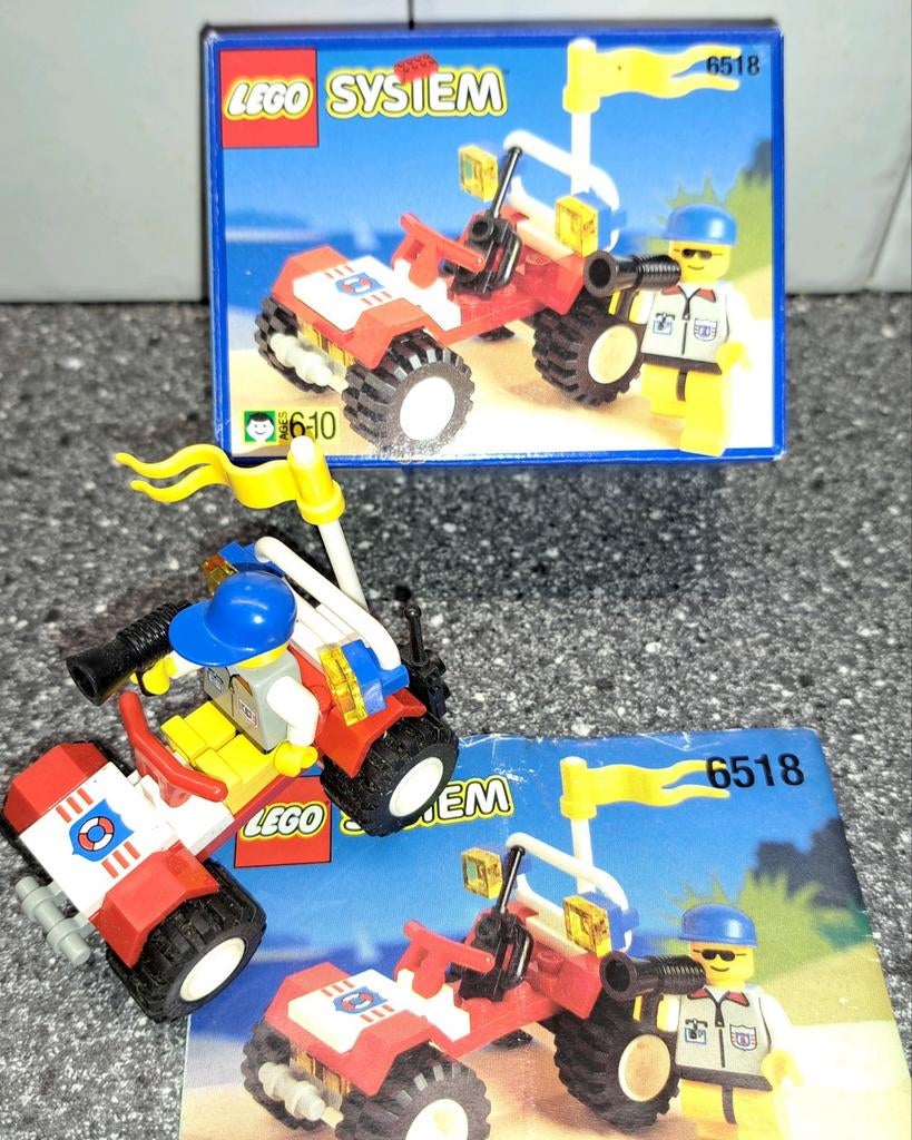 6518 lego strand auto in ovp, Ophalen of Verzenden, Zo goed als nieuw, Complete set, Lego