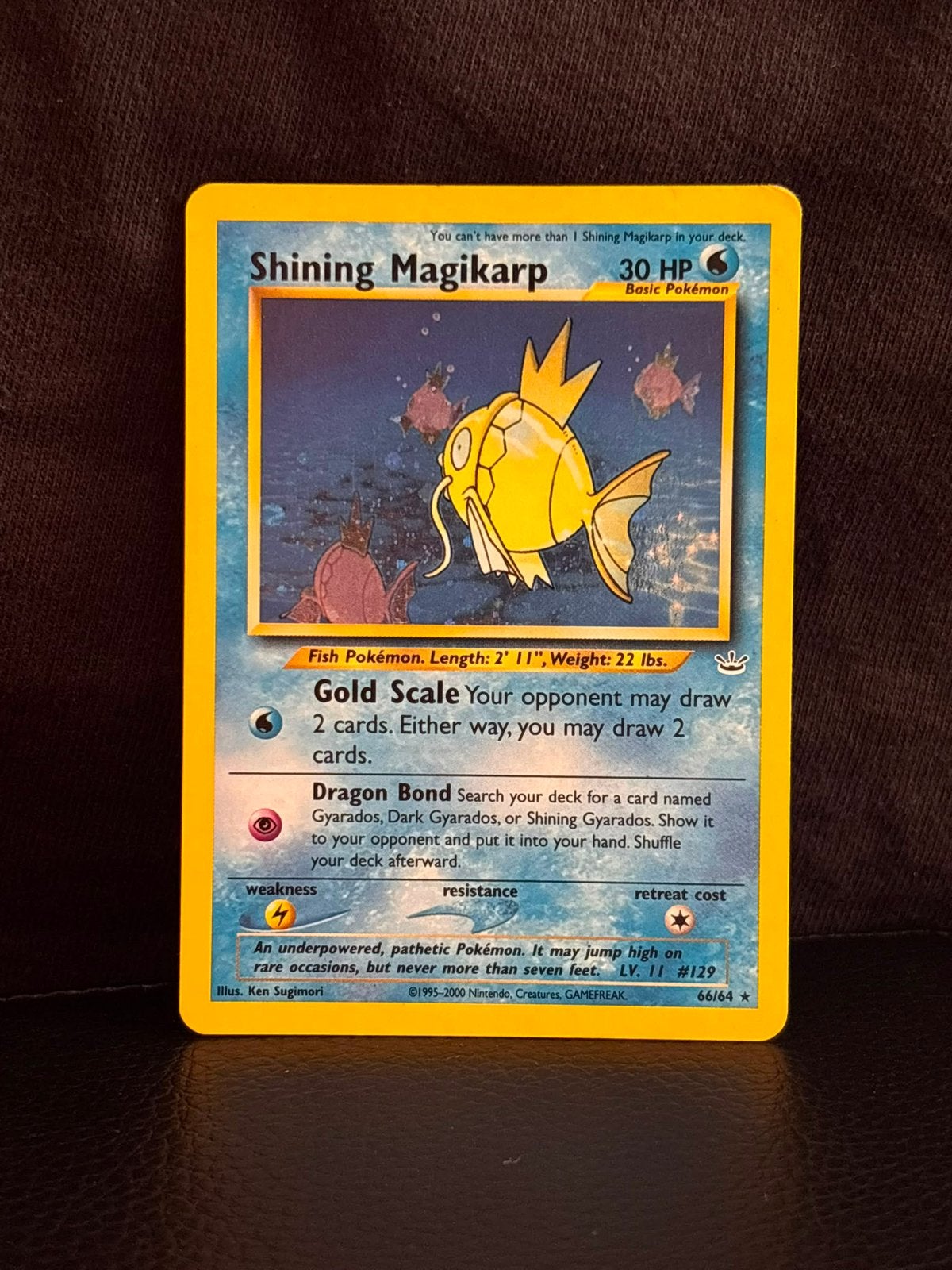 Shining Magikarp #66 Pokemon Neo Revelation, Ophalen of Verzenden, Gebruikt