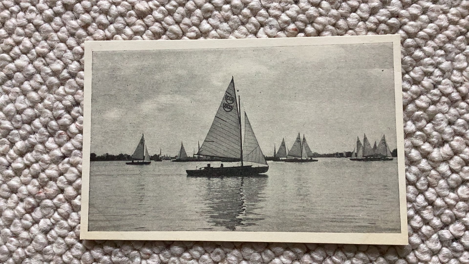 Ansichtkaart Reeuwijkse Plassen 1951. 986, Ophalen of Verzenden, 1940 tot 1960, Gelopen, Zuid-Holland