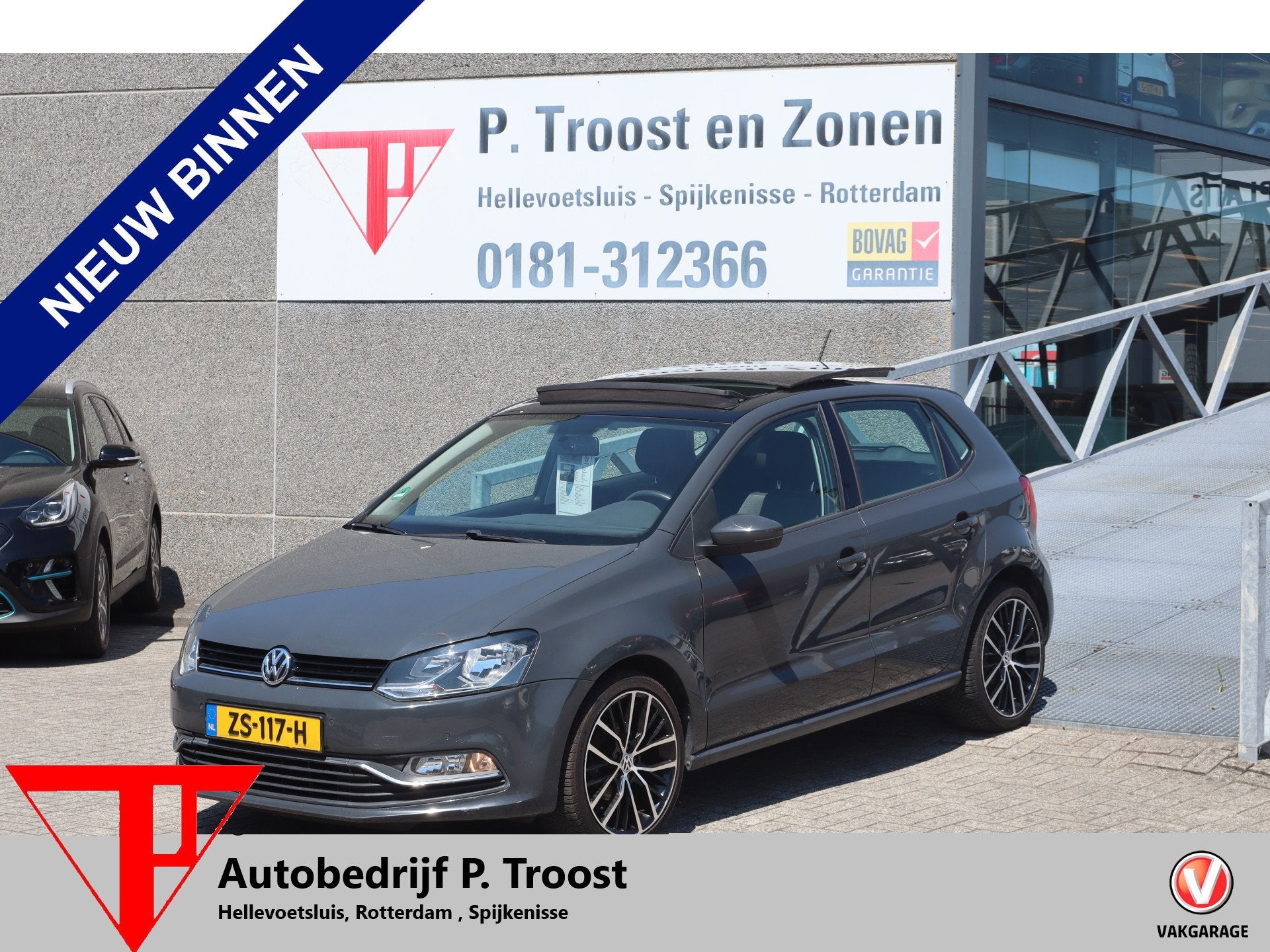 Volkswagen Polo 1.2 TSI Highline Panoramadak/Bluetooth/Airco, 12 maanden, Stof, Euro 6, 4 cilinders
