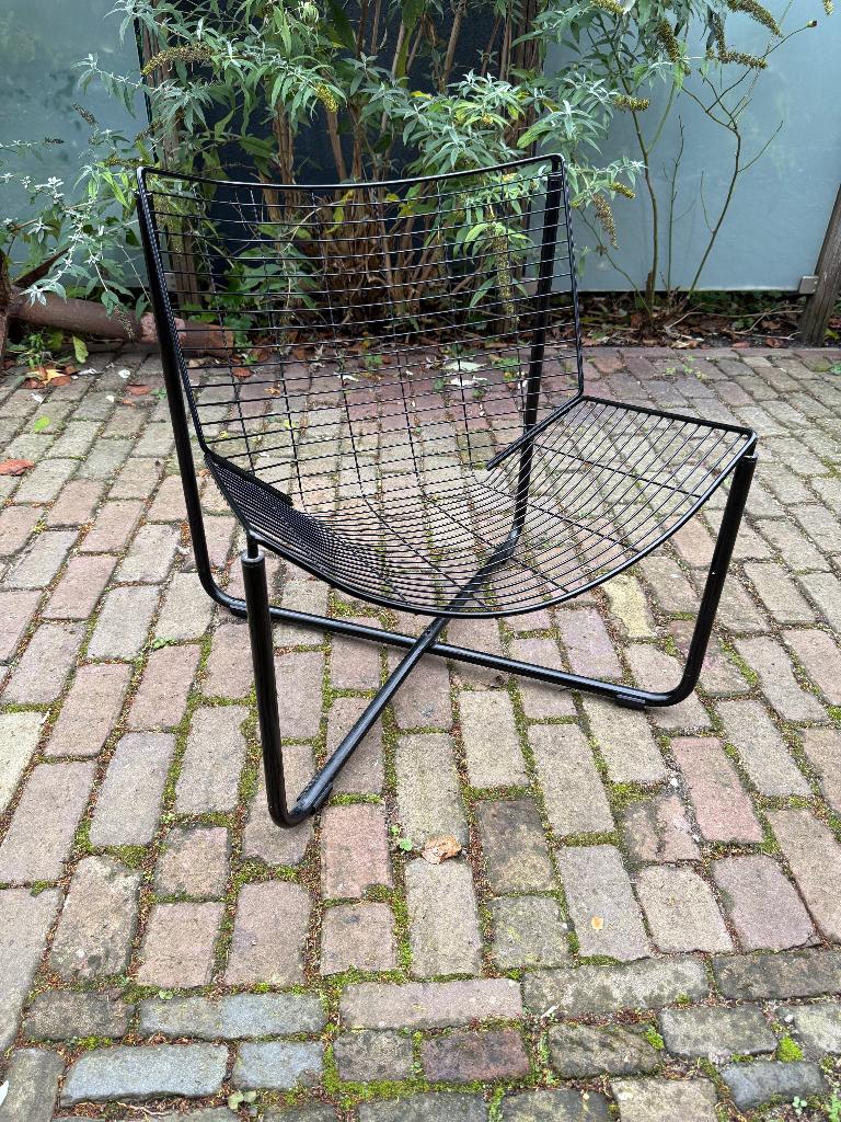 Niels Gammelgaard fauteuil model Jarpen de klassieker, Ophalen, Gebruikt, 75 tot 100 cm, Metaal