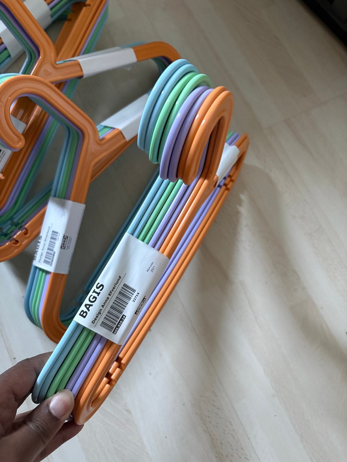 IKEA BAGIS Kinderkledinghangers - Nieuw in verpakking, Ophalen, Nieuw, Kunststof, Kinderen