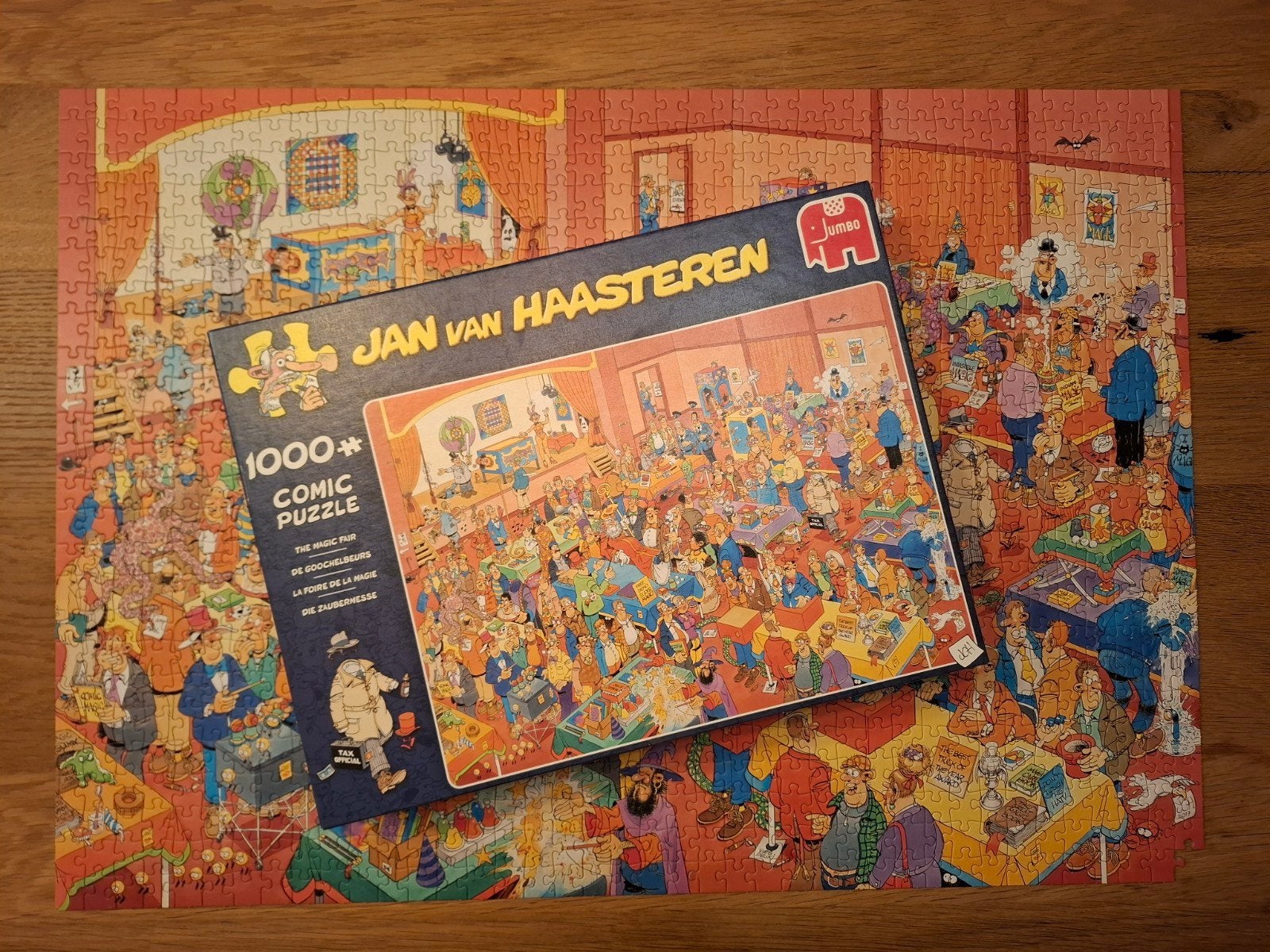 Jan van Haasteren puzzel puzzle De Goochelbeurs, Hobby en Vrije tijd, Denksport en Puzzels, Ophalen of Verzenden, 500 t/m 1500 stukjes