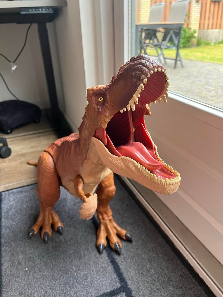 Grote Jurassic World T-Rex Dinosaurus Speelgoed, Ophalen, Zo goed als nieuw