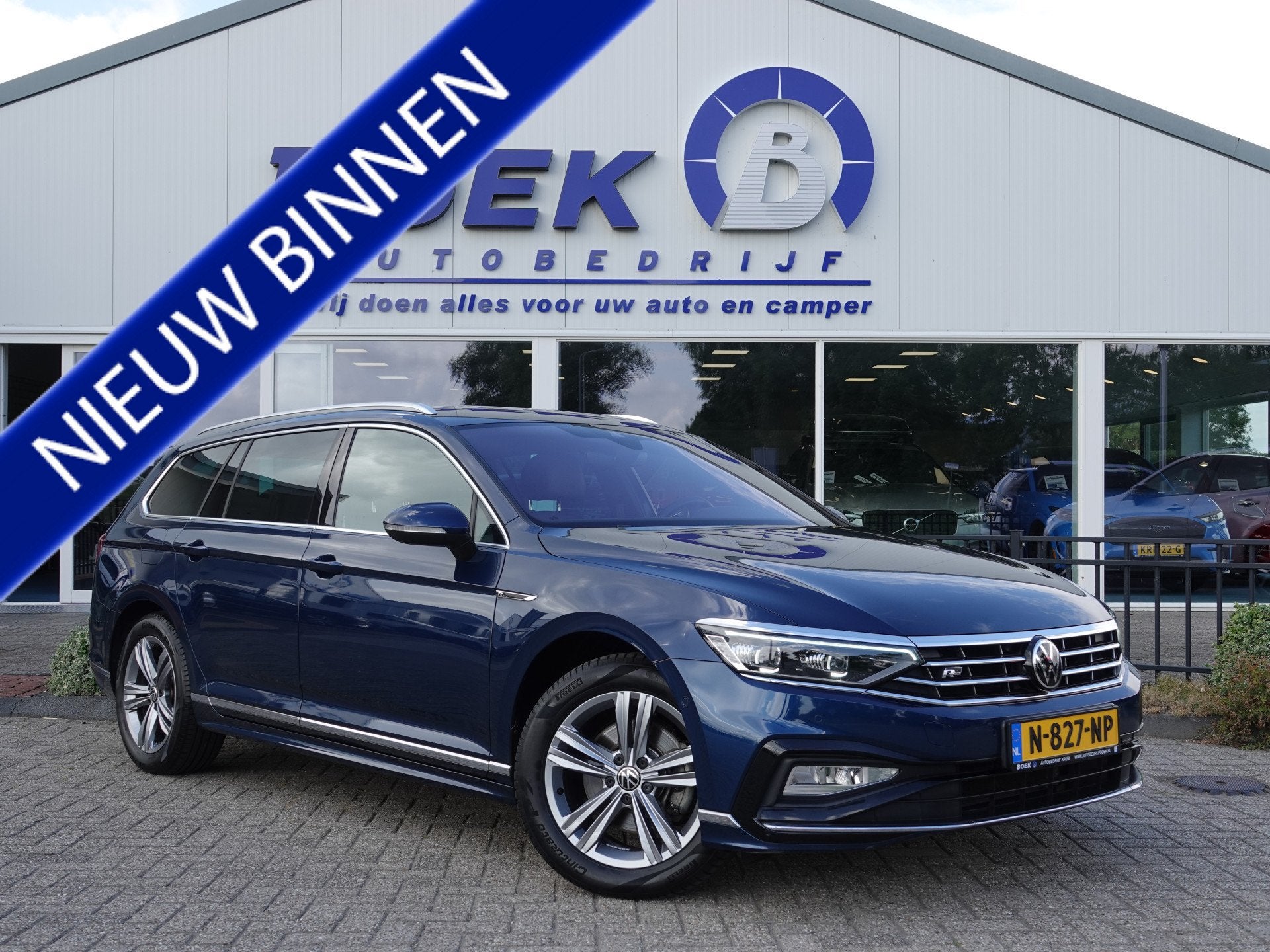 Volkswagen Passat Variant 2.0 TDI R-Line 150PK DSG LED | H-L, Auto's, Gebruikt, Euro 6, 4 cilinders, Blauw
