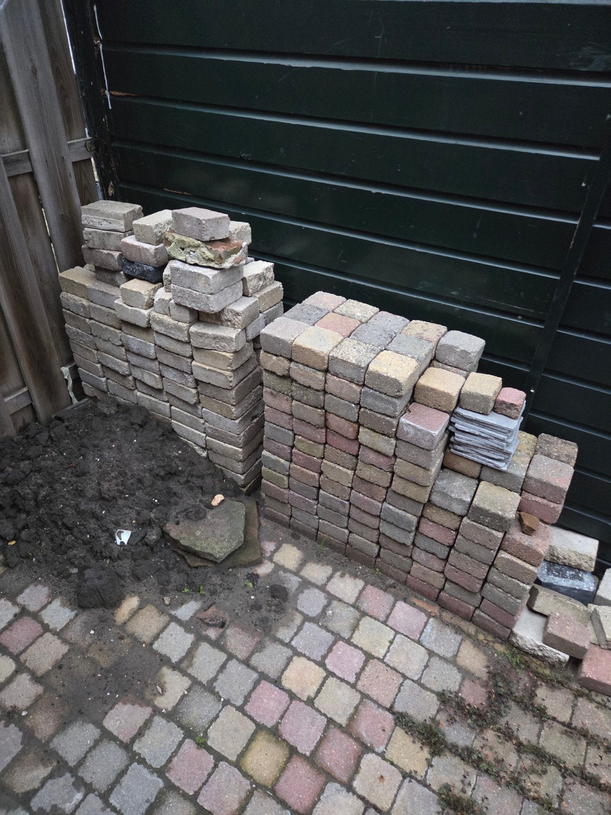 Partij gebruikte tegels (15x15), Tuin en Terras, Ophalen, Gebruikt, Minder dan 5 m², Beton