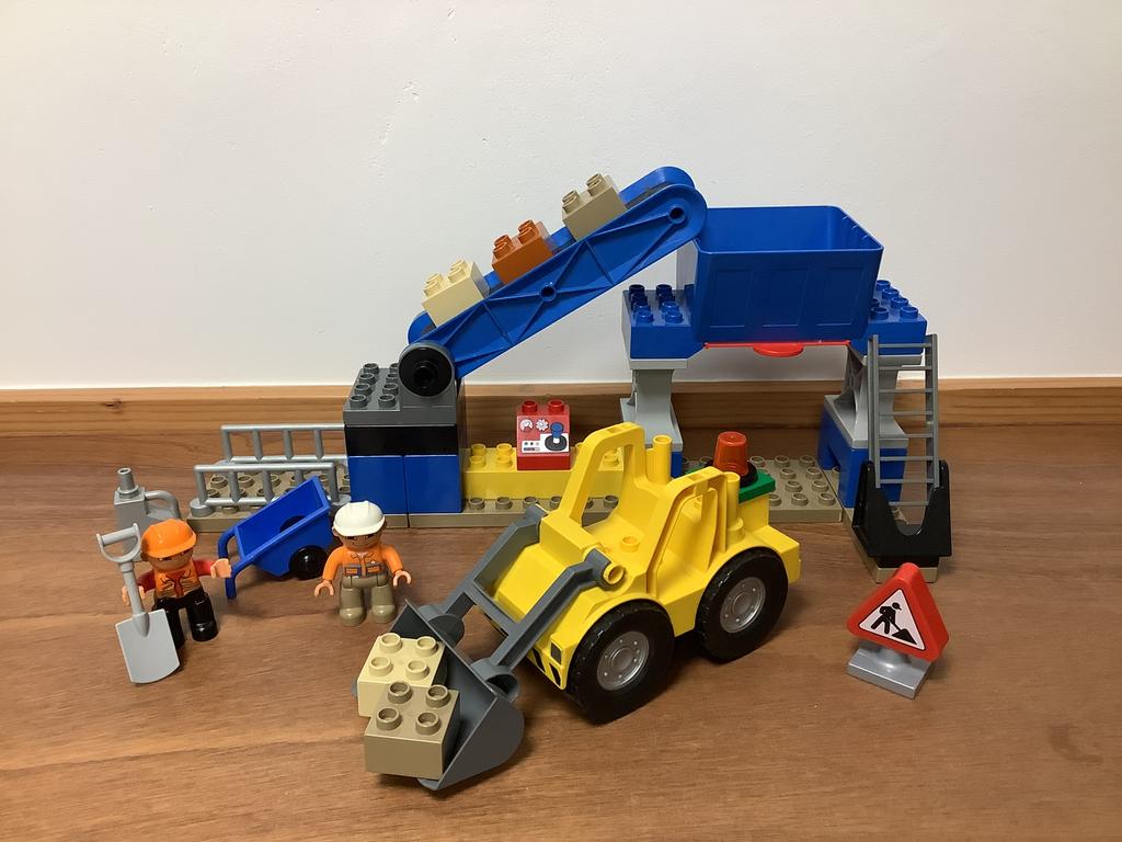 Duplo steengroeve bouwplaats, Kinderen en Baby's, Speelgoed | Duplo en Lego, Ophalen of Verzenden, Zo goed als nieuw, Complete set