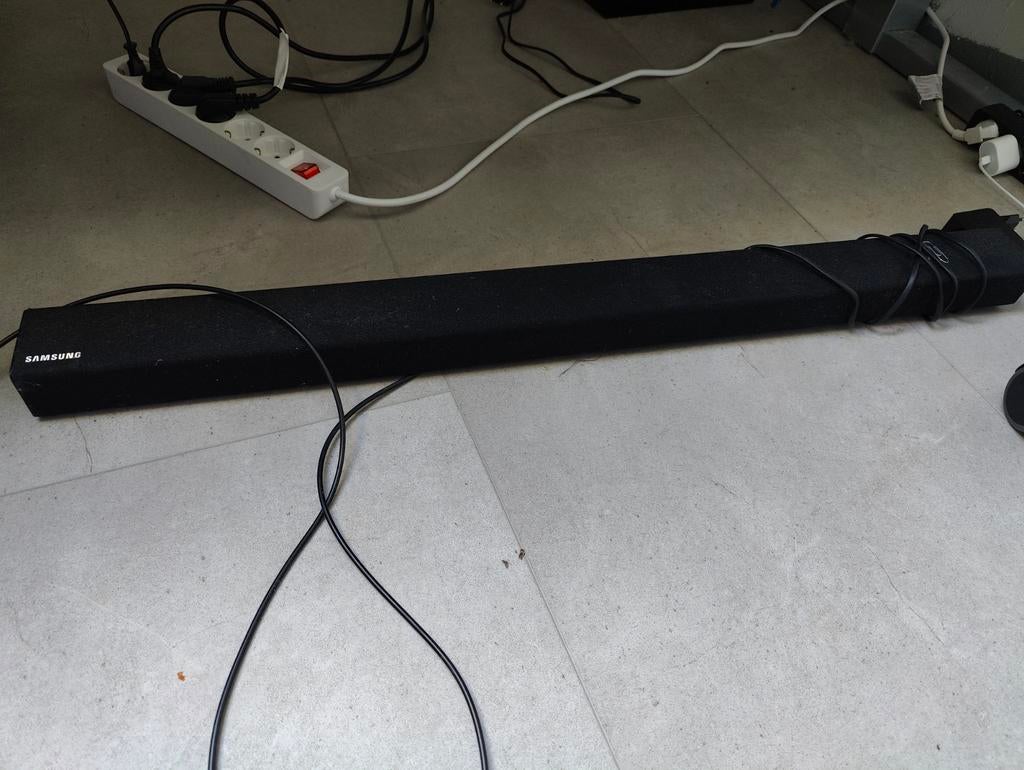 Samsung Soundbar met draadloze subwoofer en achtersp, Ophalen of Verzenden, Bluetooth, Gebruikt