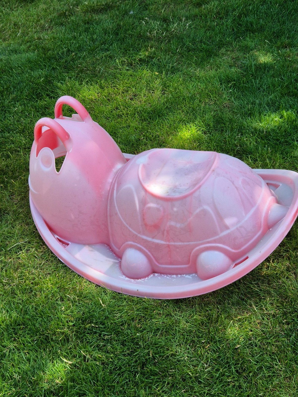 Roze hobbel schildpad voor in de tuin, Ophalen, Gebruikt