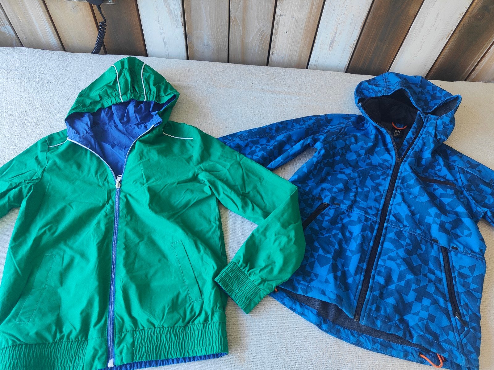 H&M softshell jas en omkeerbare zomerjas maat 146, Gebruikt, Jongen of Meisje, H&M, Ophalen of Verzenden