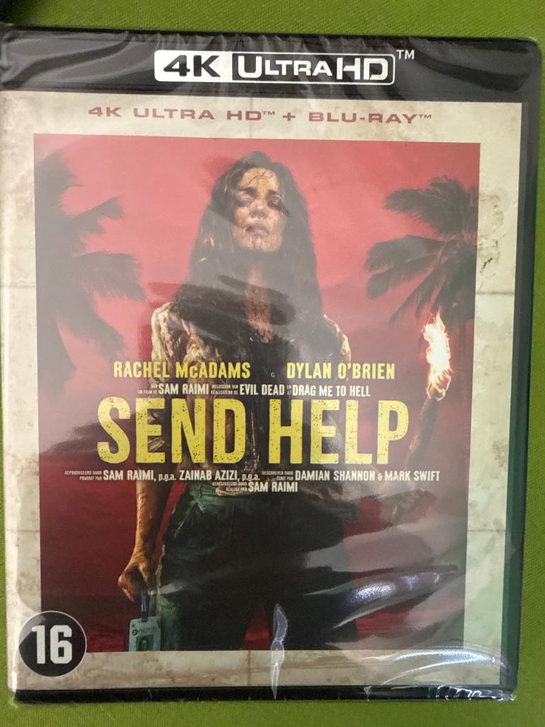 Send Help 4K Ultra HD + Blu-Ray - Nieuw in verpakking, Ophalen of Verzenden, Nieuw in verpakking, Thrillers en Misdaad, Boxset