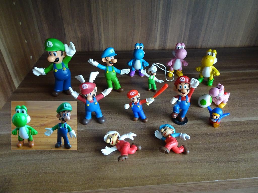 Super Mario figuren: Bowser + King Boo+ Magikoopa +Dry Bones, Ophalen of Verzenden, Zo goed als nieuw