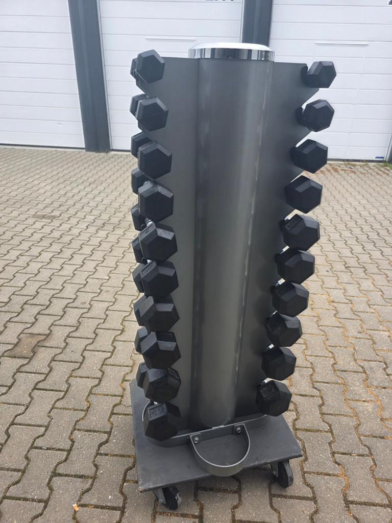 Hex dumbell toren, Sport en Fitness, Fitnessmaterialen, Ophalen, Dumbbell