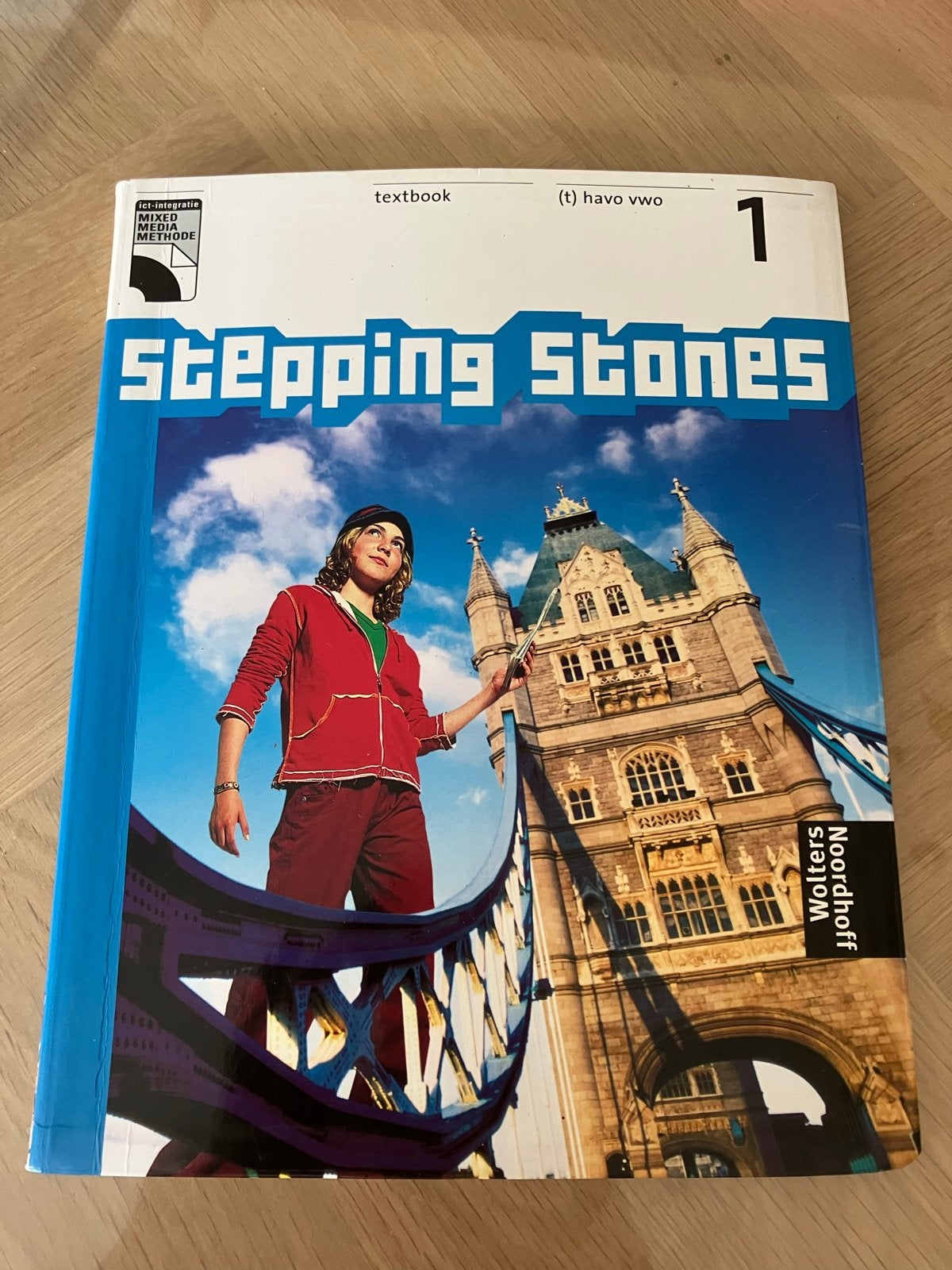 Stepping Stones 1 (t) havo vwo textbook met CD, Boeken, Schoolboeken, Zo goed als nieuw, Engels, HAVO, Ophalen of Verzenden