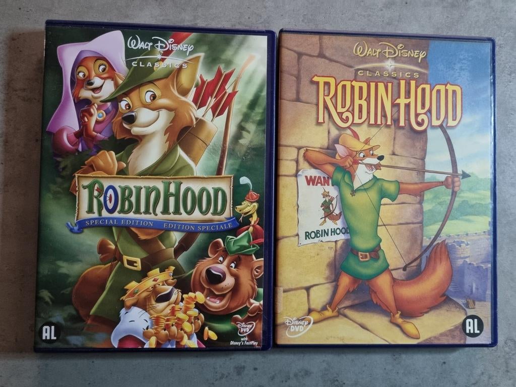 Orig,2x, DVD, WaltDisney, ROBIN HOOD,ZieFoto's, Igst! a.., Ophalen of Verzenden, Zo goed als nieuw