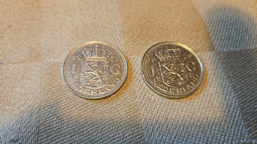 2 gulden munten 1971 en 1979 Nederland fraai, Postzegels en Munten, Munten | Nederland, Ophalen of Verzenden, Koningin Beatrix