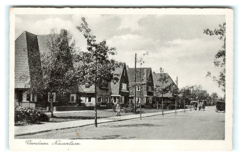 Veendam, Nieuwelaan, Ophalen of Verzenden, 1940 tot 1960, Gelopen, Groningen