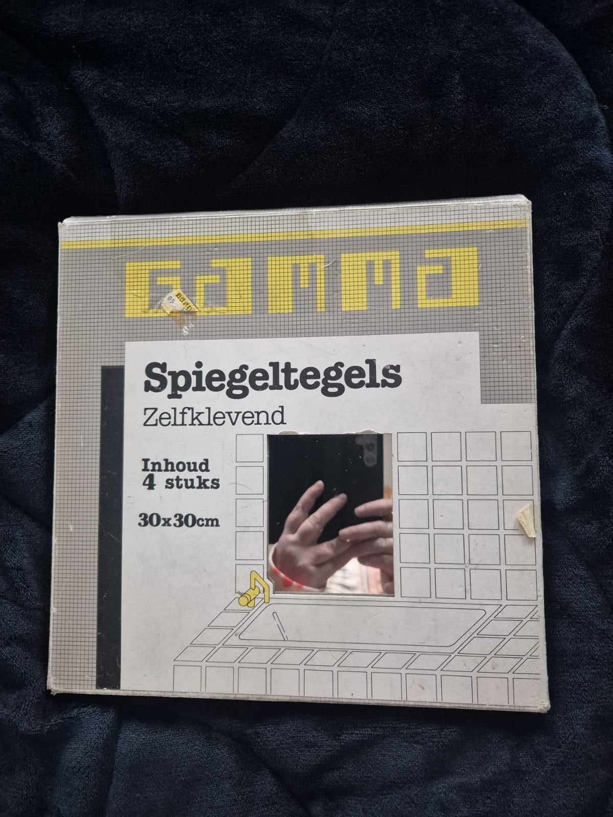 4 spiegeltegels, Doe-het-zelf en Verbouw, Tegels, Overige materialen, Wandtegels, Nieuw, Ophalen of Verzenden