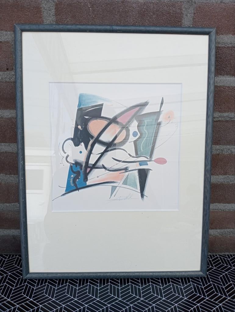 Alfred Gockel pole vaulling painting, Ophalen