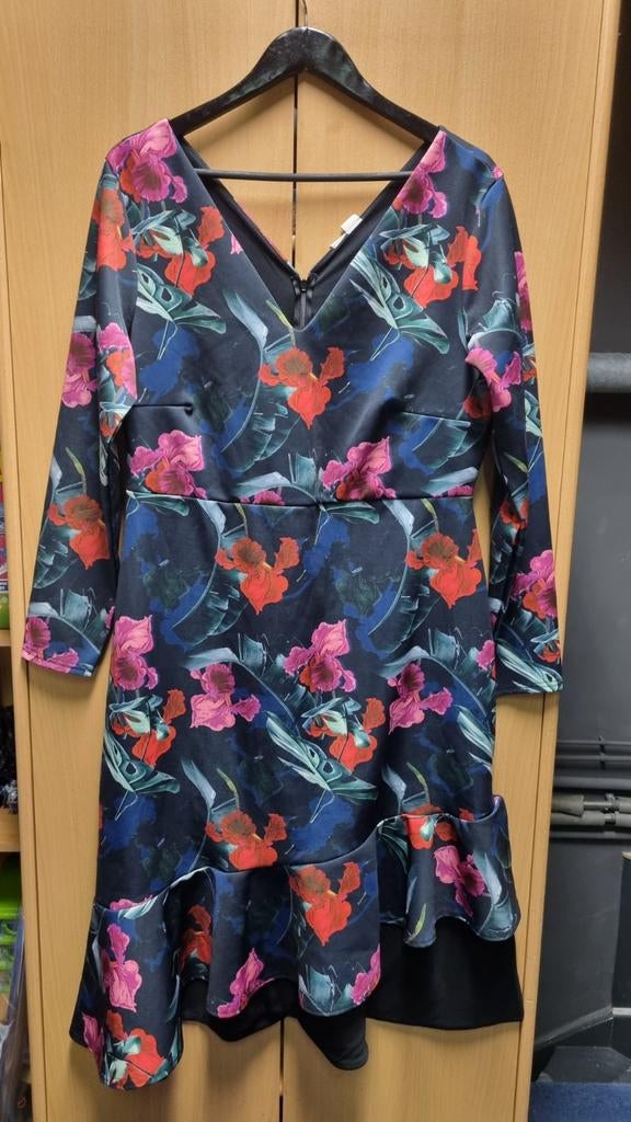 Vrolijke nieuwe jurk met kaartje maat 48, Lost ink, Overige kleuren, Maat 46/48 (XL) of groter, Nieuw