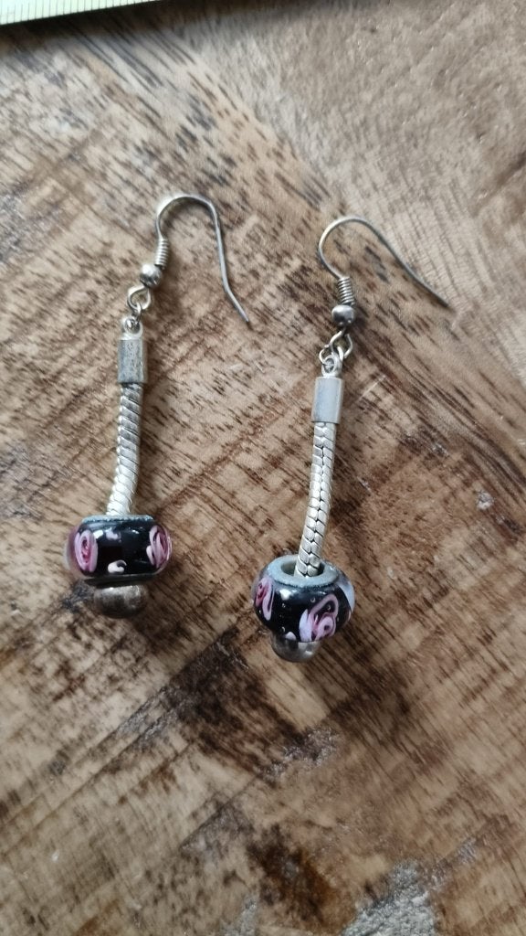pandora achtige oorbellen, Ophalen of Verzenden, Gebruikt, Zilver