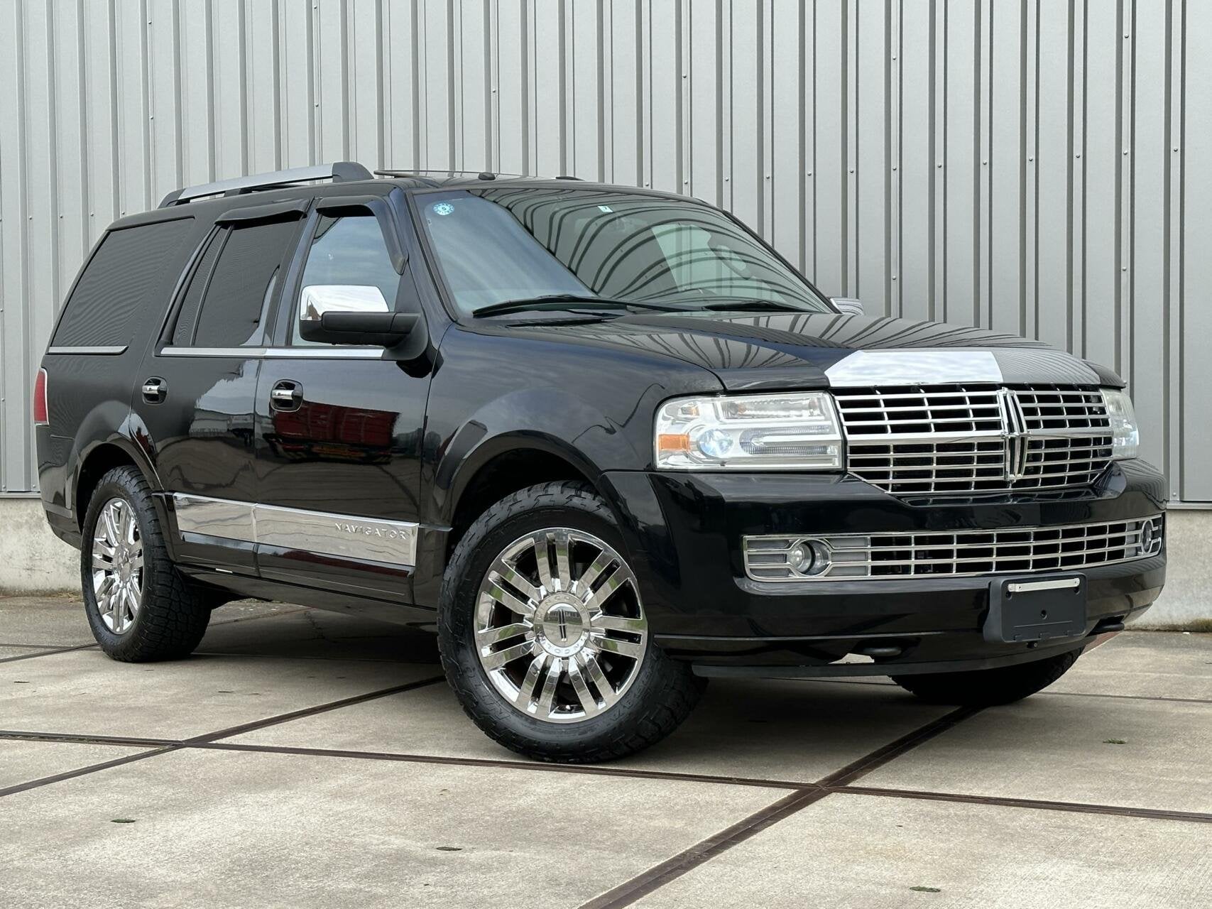 Lincoln Navigator 5.4 V8 7-Persoons - Leder - Incl BTW - Sch, Auto's, Automaat, Gebruikt, 7 stoelen, Leder