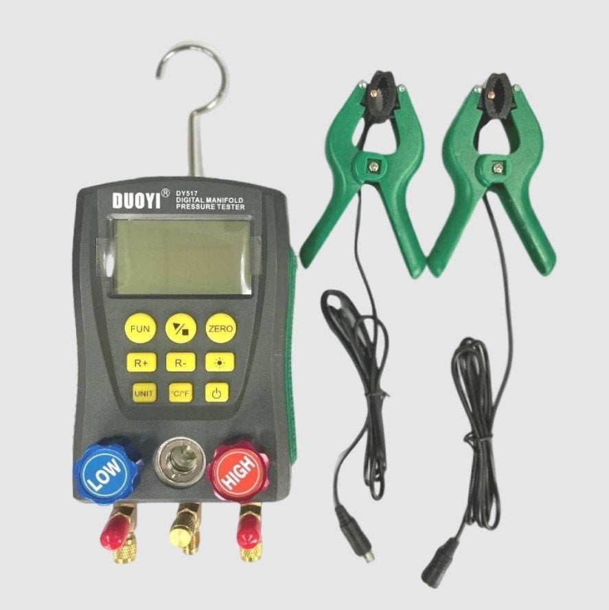 Digitale Manifoldmeter Voor Airco en Koelsystemen, Witgoed en Apparatuur, Airco's, Ophalen, Timer, Nieuw, 3 snelheden of meer