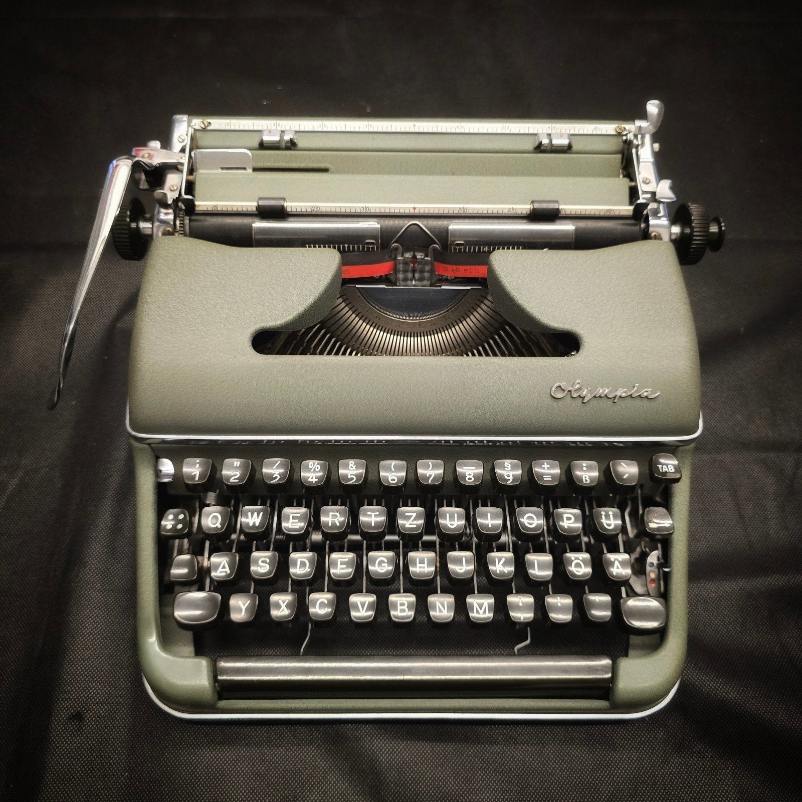 Olympia SM3 1956 Groen, gerestaureerd, Verzenden, Gebruikt