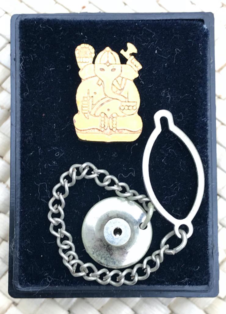 Reversspeldje Ganesha - Verguld #1, Ophalen of Verzenden, Nieuw, Figuurtje, Speldje of Pin