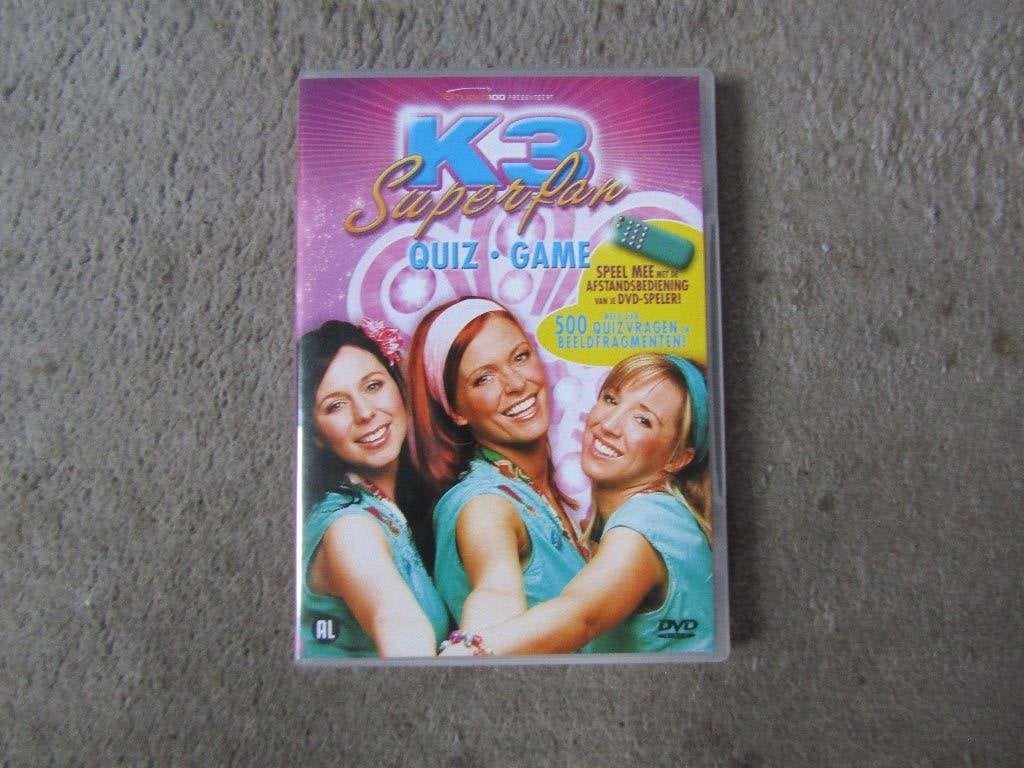 DVD: K3 superfan quiz game, speel mee met afstandsbediening, Gebruikt, Alle leeftijden, Overige typen, Ophalen of Verzenden