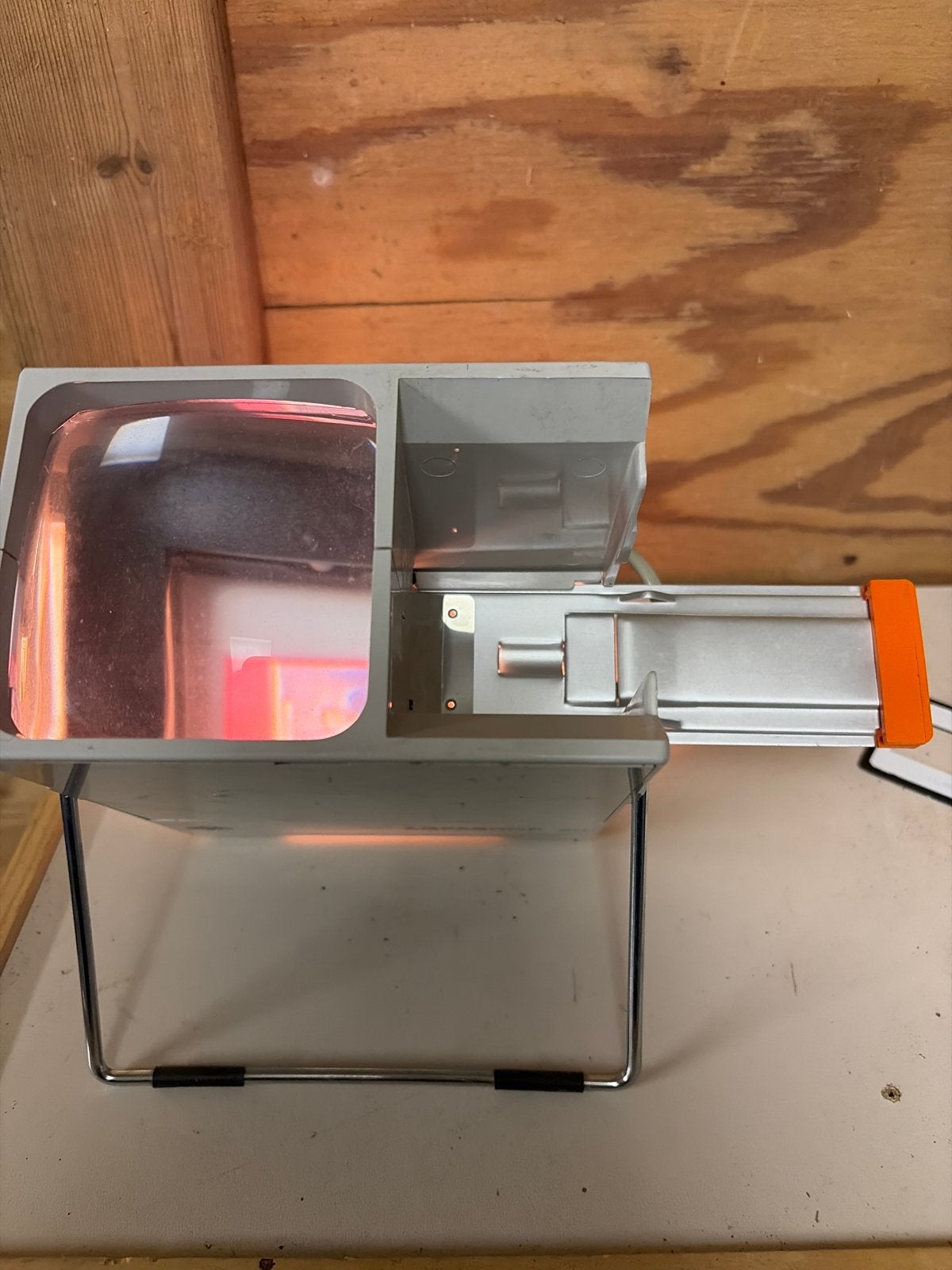 Agfascop 20 Diaprojector - Vintage Diaviewer, Ophalen of Verzenden, Gebruikt, Met scherm
