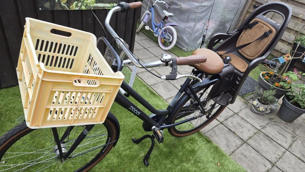 Damesfiets met kinderzitje, Gebruikt, Popal, Popal, Ophalen
