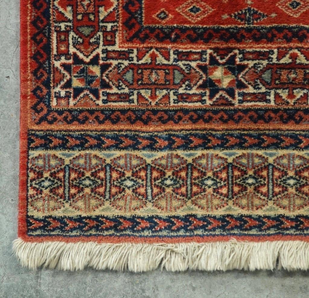 Vintage oosters wol Samarkand vloerkleed nomad 71x140cm, Gebruikt, 100 tot 150 cm, Onbekend, Perzisch, Klassiek, Vintage