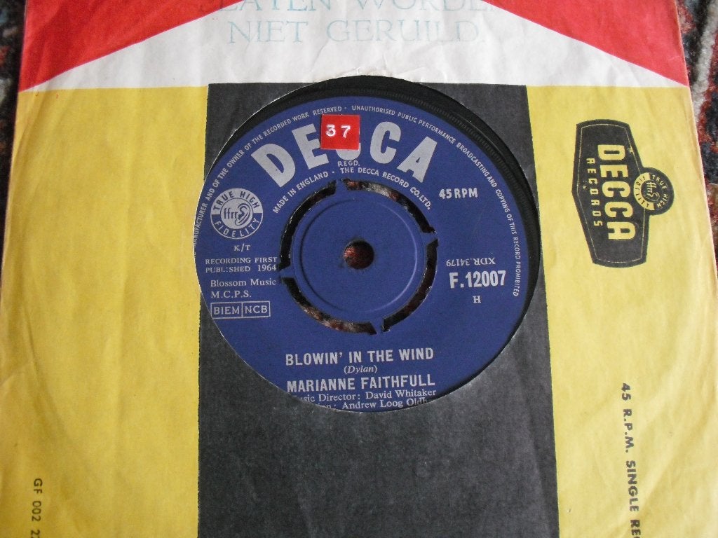 Marianne Faithfull - Blowin' in the wind., Ophalen of Verzenden, Gebruikt, Pop