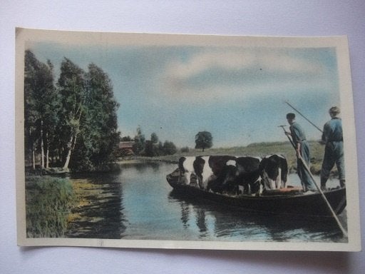R32 Giethoorn - Veevervoer te water, Verzenden, 1940 tot 1960, Gelopen, Overijssel