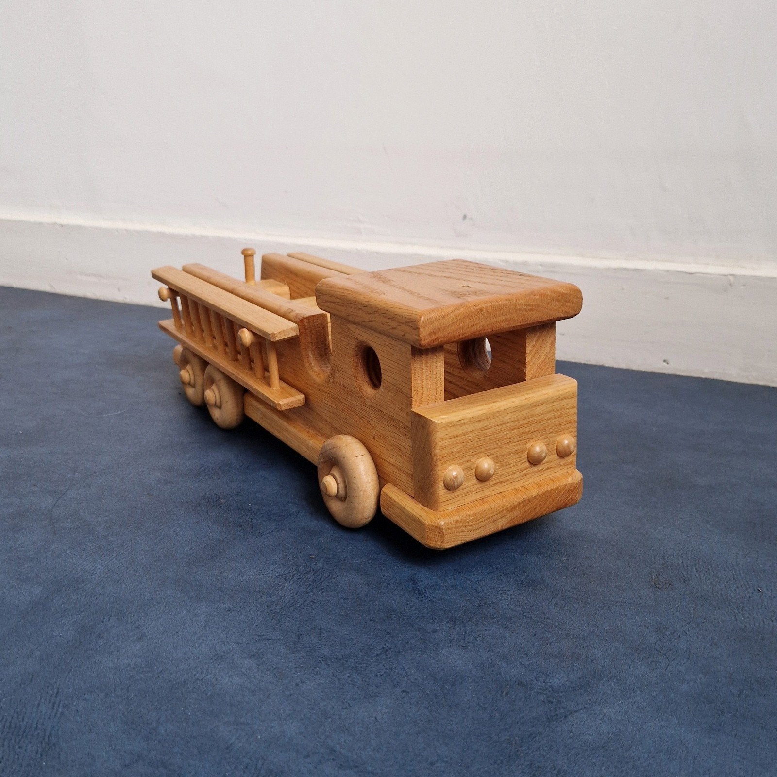 Brandweerwagen massief hout uniek by Bill Chase design, Ophalen of Verzenden
