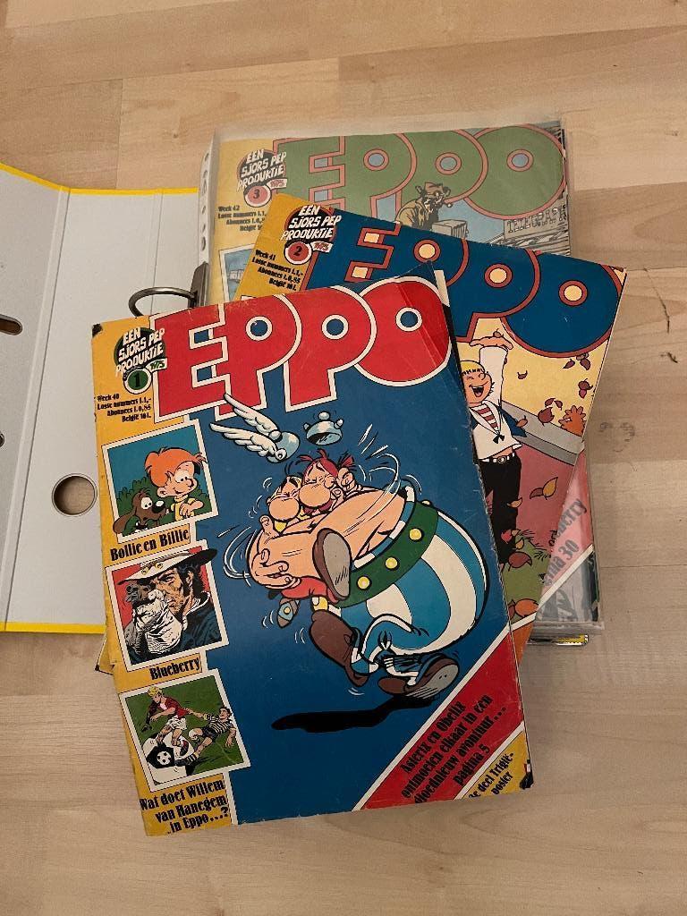 EPPO tijdschriften 1975 t/m 1982, Boeken, Stripboeken, Complete serie of reeks, Diverse tekenaars en schrijvers, Ophalen, Gelezen
