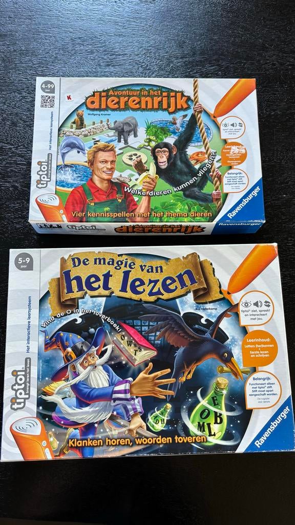 Tiptoi: De Magie van het Lezen & Avontuur in het Dierenrijk, Ophalen of Verzenden, Zo goed als nieuw, Taal en Lezen, Met geluid