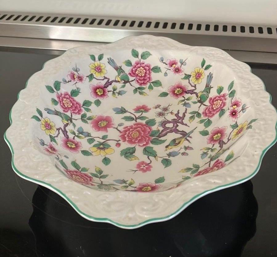 Old Foley James Kent Ltd chinese rose schaal, Antiek en Kunst, Ophalen