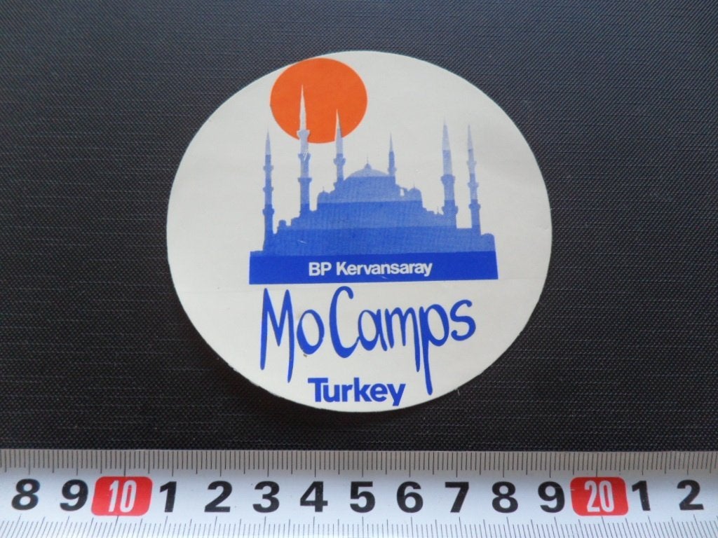 sticker Turkey  Turkije  BP Kervansaray Mo Camps, Ophalen, Zo goed als nieuw