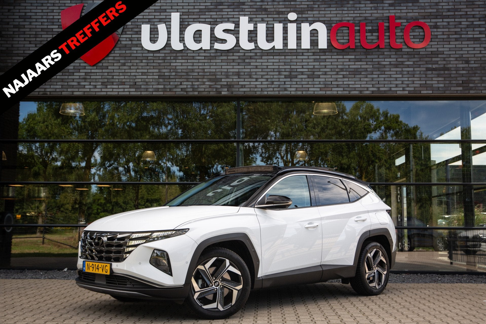 Hyundai Tucson 1.6 T-GDI HEV Premium Sky , Pano, Adap. cruis, Auto's, Gebruikt, 4 cilinders, 1650 kg, Bedrijf