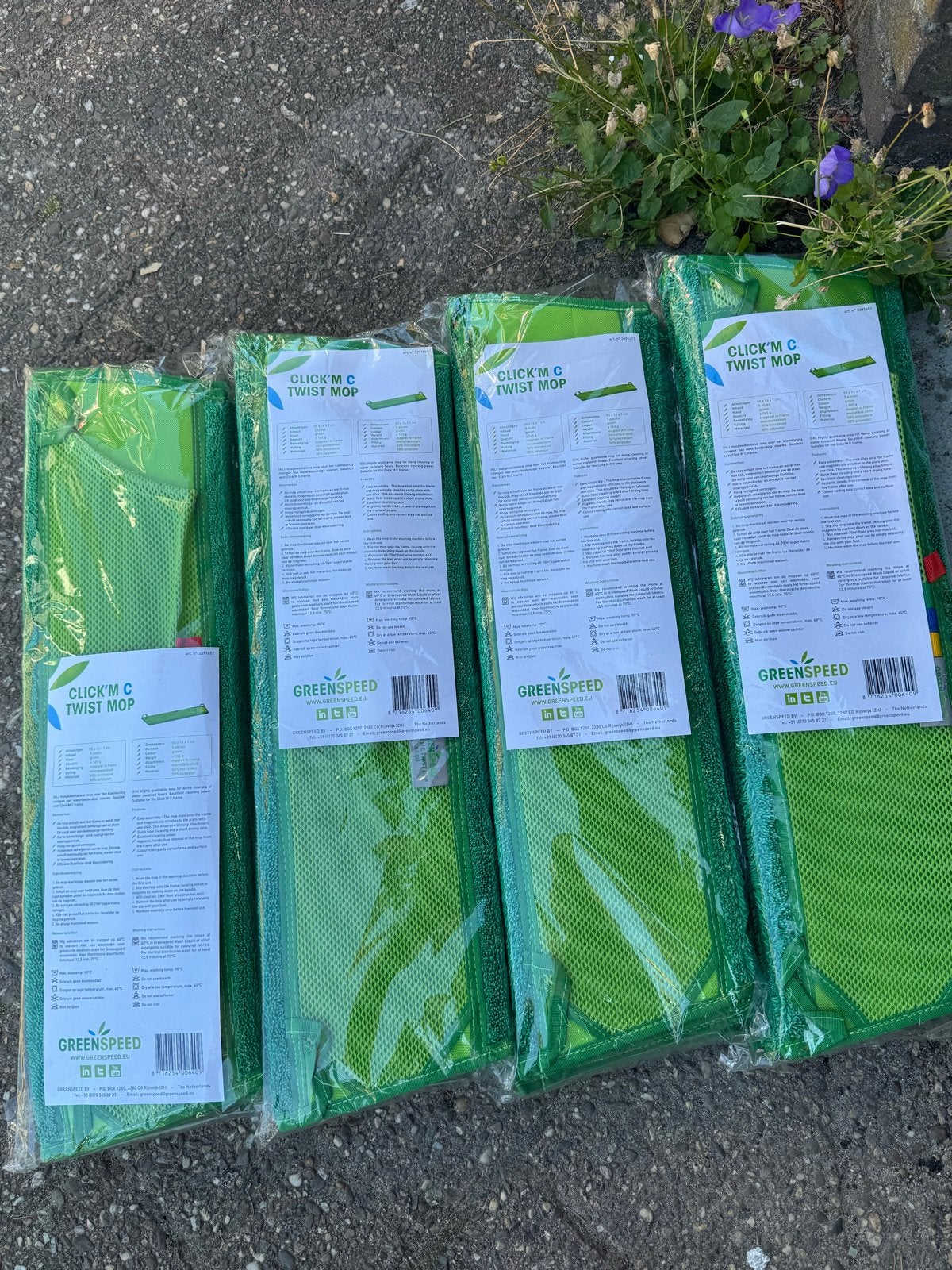 Greenspeed Click'M C Twist Mop - 5 stuks per pak, Huis en Inrichting, Schoonmaakartikelen, Ophalen, Mop of Dweil