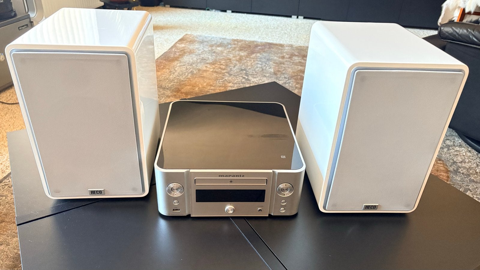 Marantz M-CR611 Microset met Heco Music Colors 170 speakers, Ophalen, Denon, Zo goed als nieuw, Microset