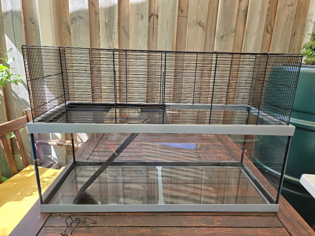 Knaagdier hok hamster gerbils rat tamme ratjes gerbilarium, Dieren en Toebehoren, Gebruikt, Muis, Hok, 75 tot 110 cm