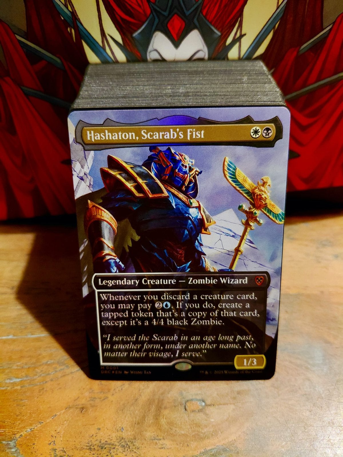 Magic the gathering deck hashaton, Ophalen of Verzenden, Zo goed als nieuw, Speeldeck