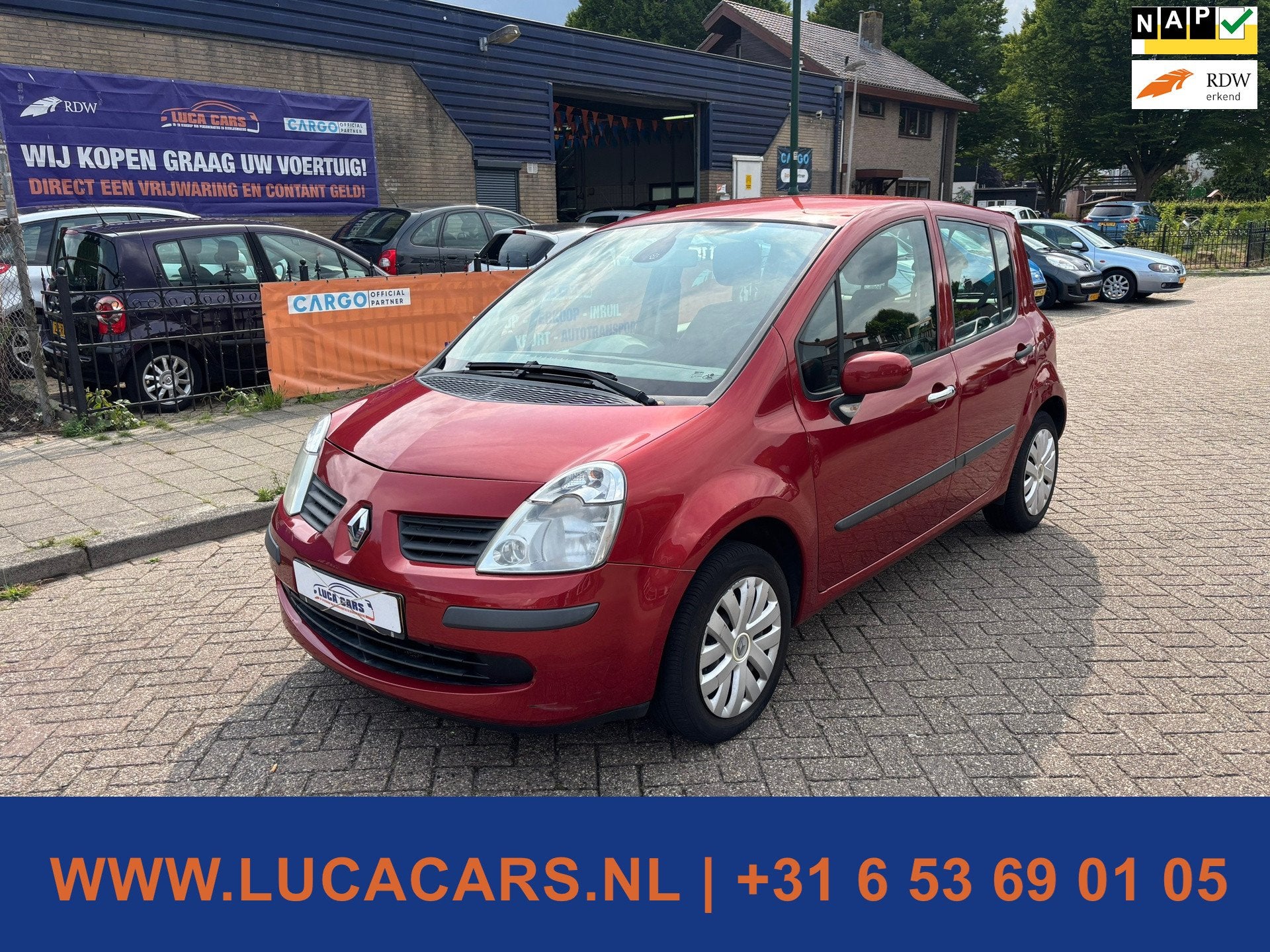 Renault Modus 1.4-16V Air AIRCO + TREKHAAK, Auto's, Voorwielaandrijving, 15 km/l, Gebruikt, 4 cilinders