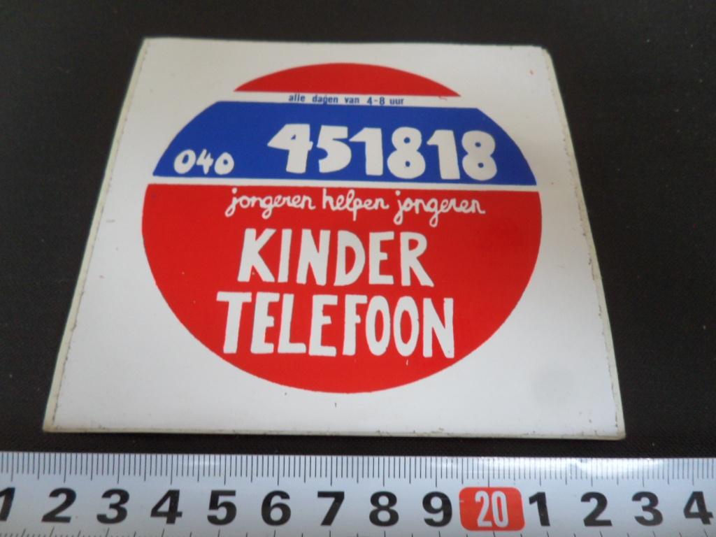 sticker EHV Kindertelefoon jongeren helpen jongeren Eindhove, Ophalen, Zo goed als nieuw